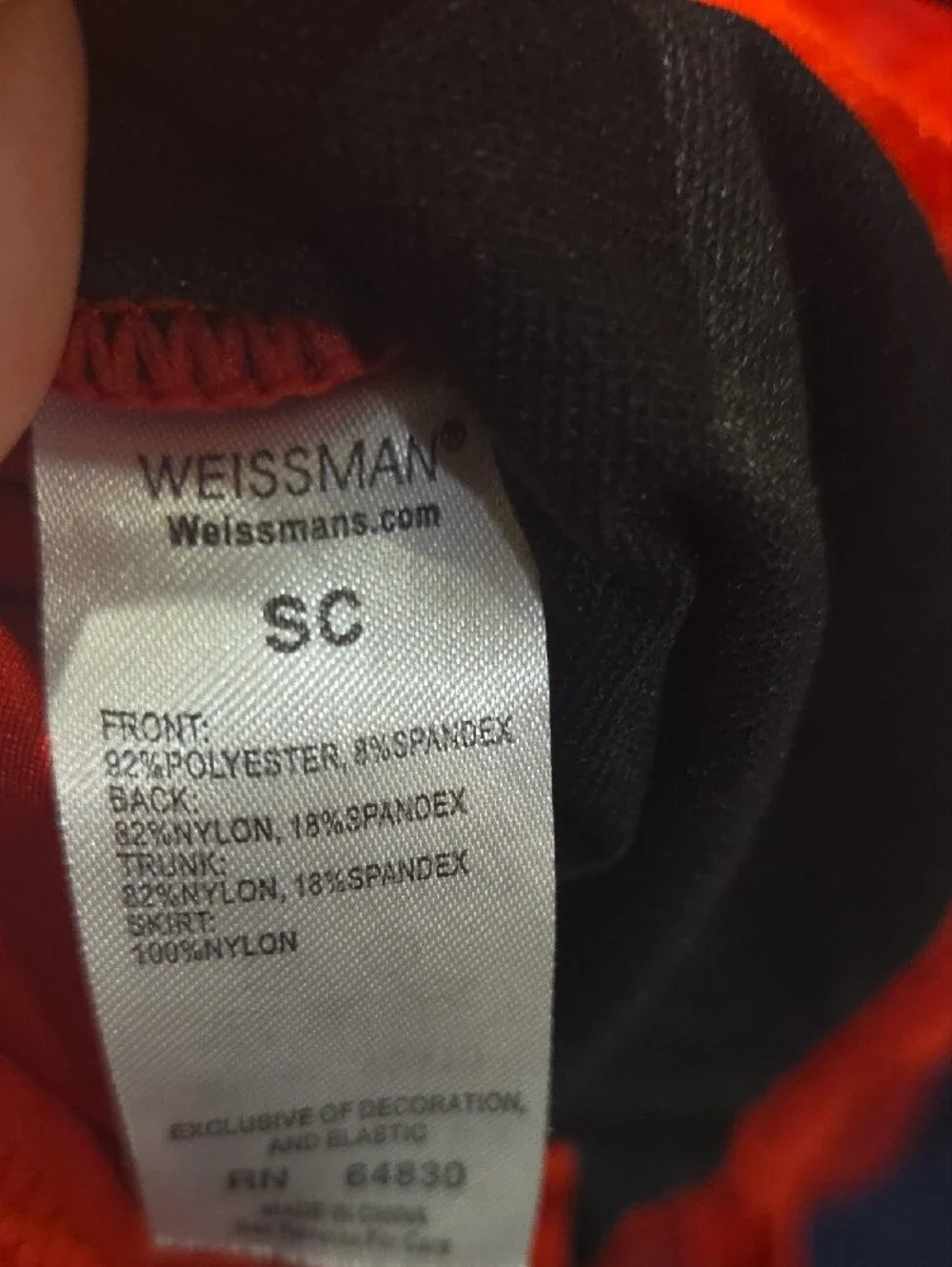 Weissman Red Sequin & Tulle Ballet Tutu Dress